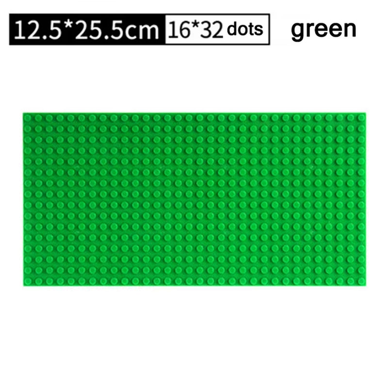 32X32 32X16 Dots Classic Base Plates Blocks DIY Small Size City Road Bricks Baseplate Construction Building Toys for Kids Gifts