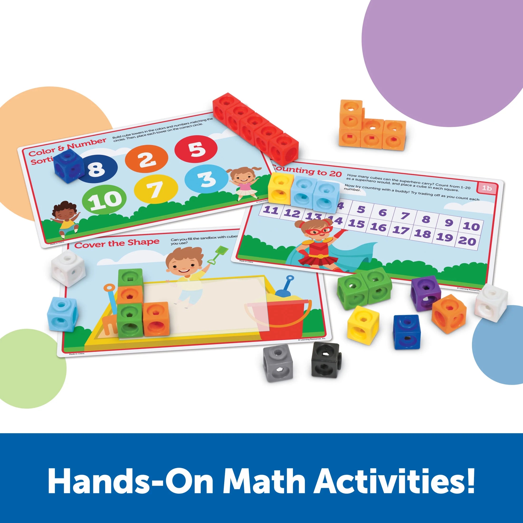 Mathlink Cubes Preschool Set for Ages 3+