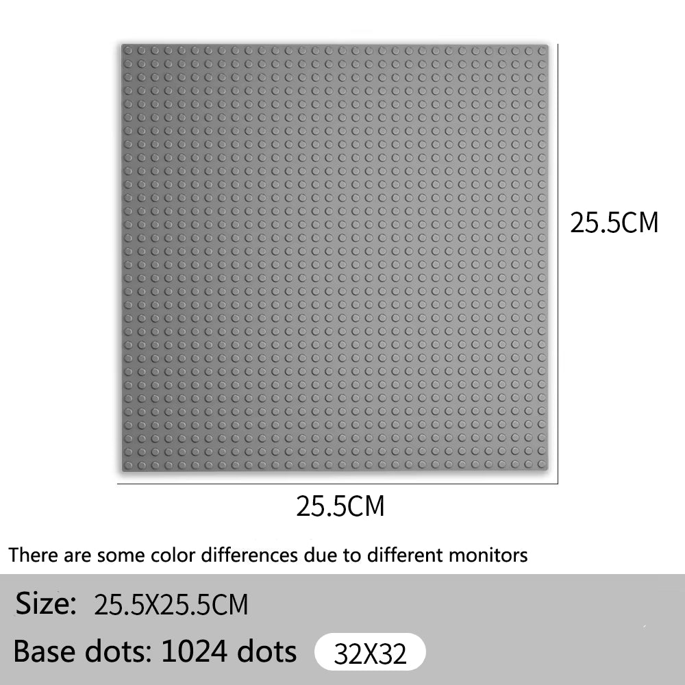 32X32 32X16 Dots Classic Base Plates Blocks DIY Small Size City Road Bricks Baseplate Construction Building Toys for Kids Gifts