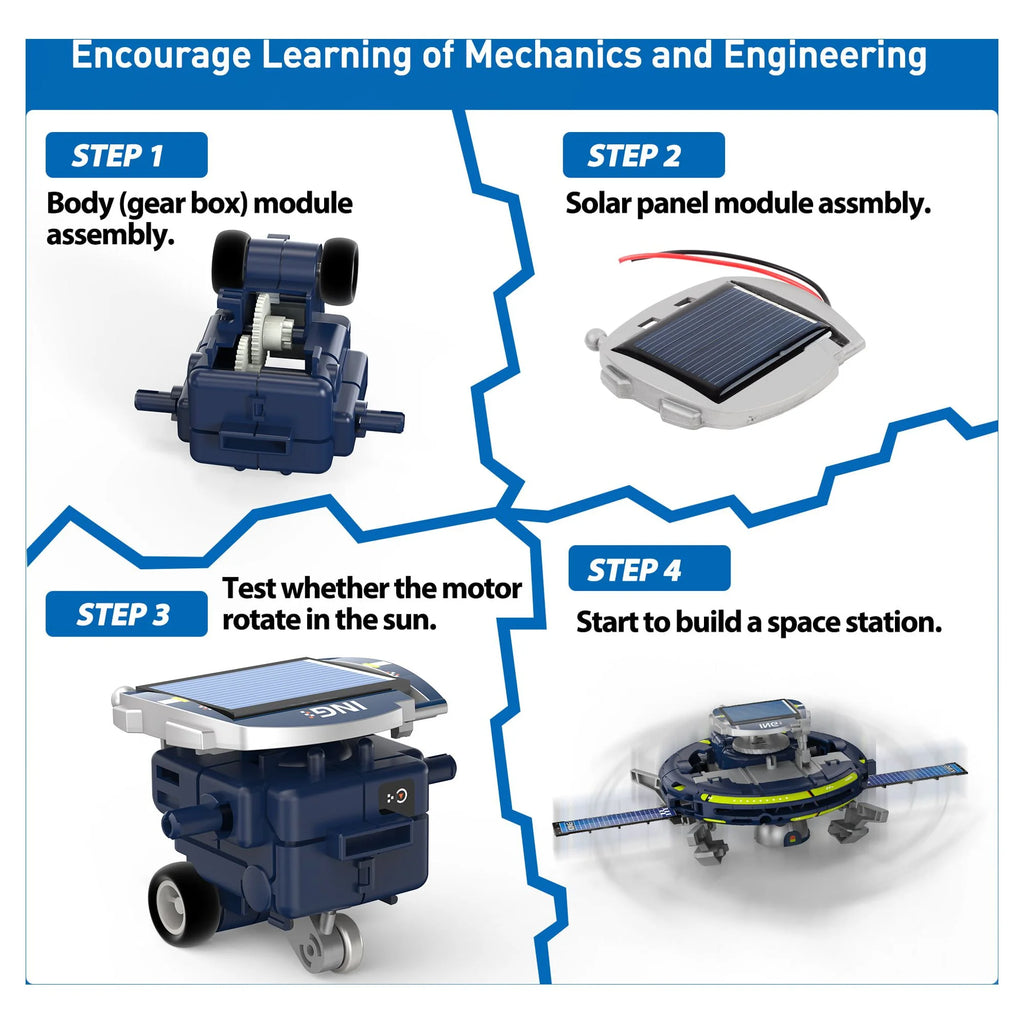 6-In-1 Space Solar Robot Toy Kit for Kids, Educational Learning Toys Christmas Gift for Boys Girls Age 8+