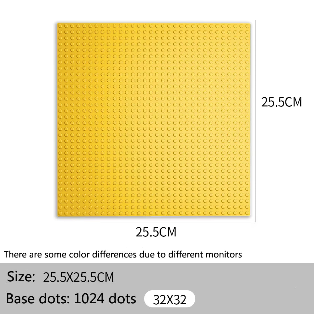 32X32 32X16 Dots Classic Base Plates Blocks DIY Small Size City Road Bricks Baseplate Construction Building Toys for Kids Gifts