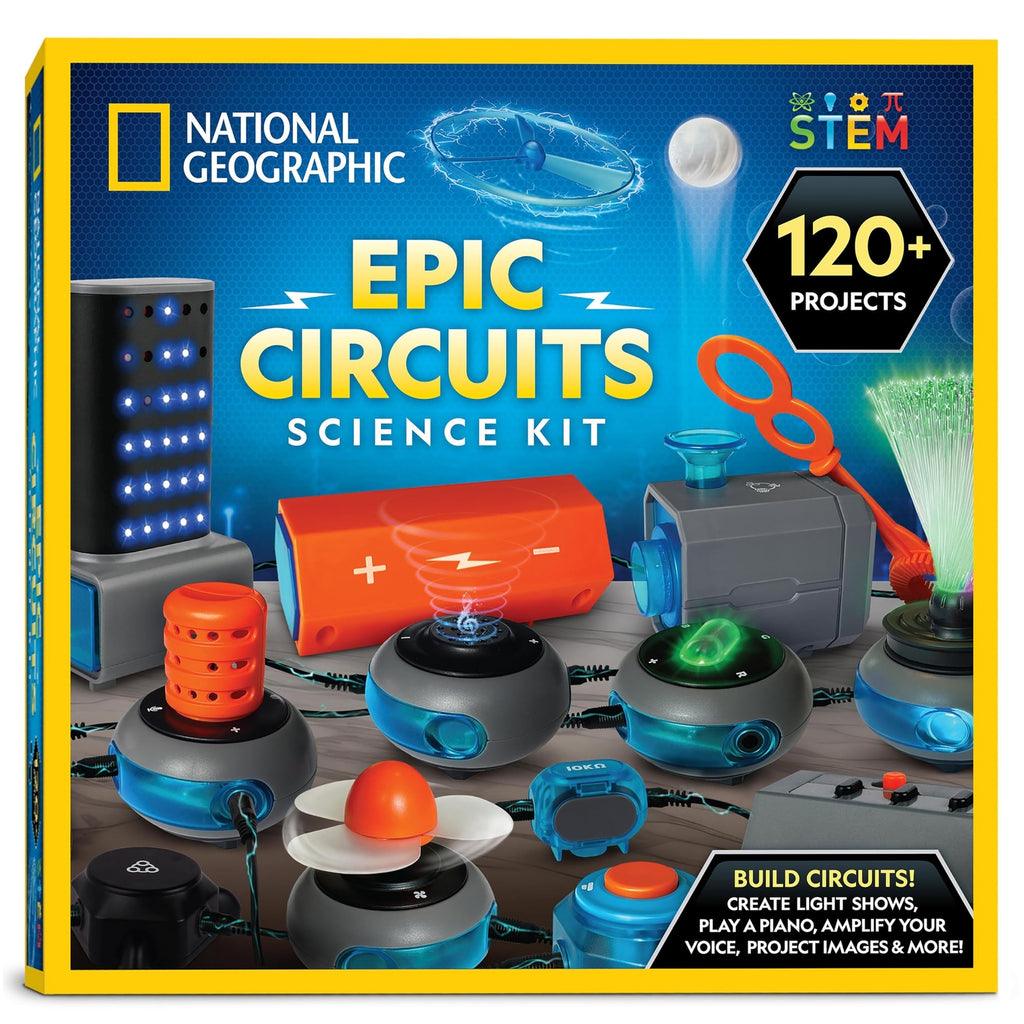 National Geographic Circuit Maker Kit - Electronics Kit for Kids with 120 Ele...