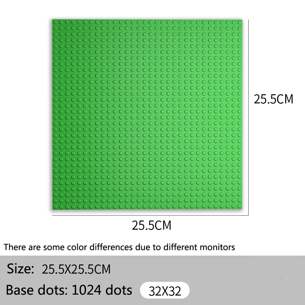 32X32 32X16 Dots Classic Base Plates Blocks DIY Small Size City Road Bricks Baseplate Construction Building Toys for Kids Gifts