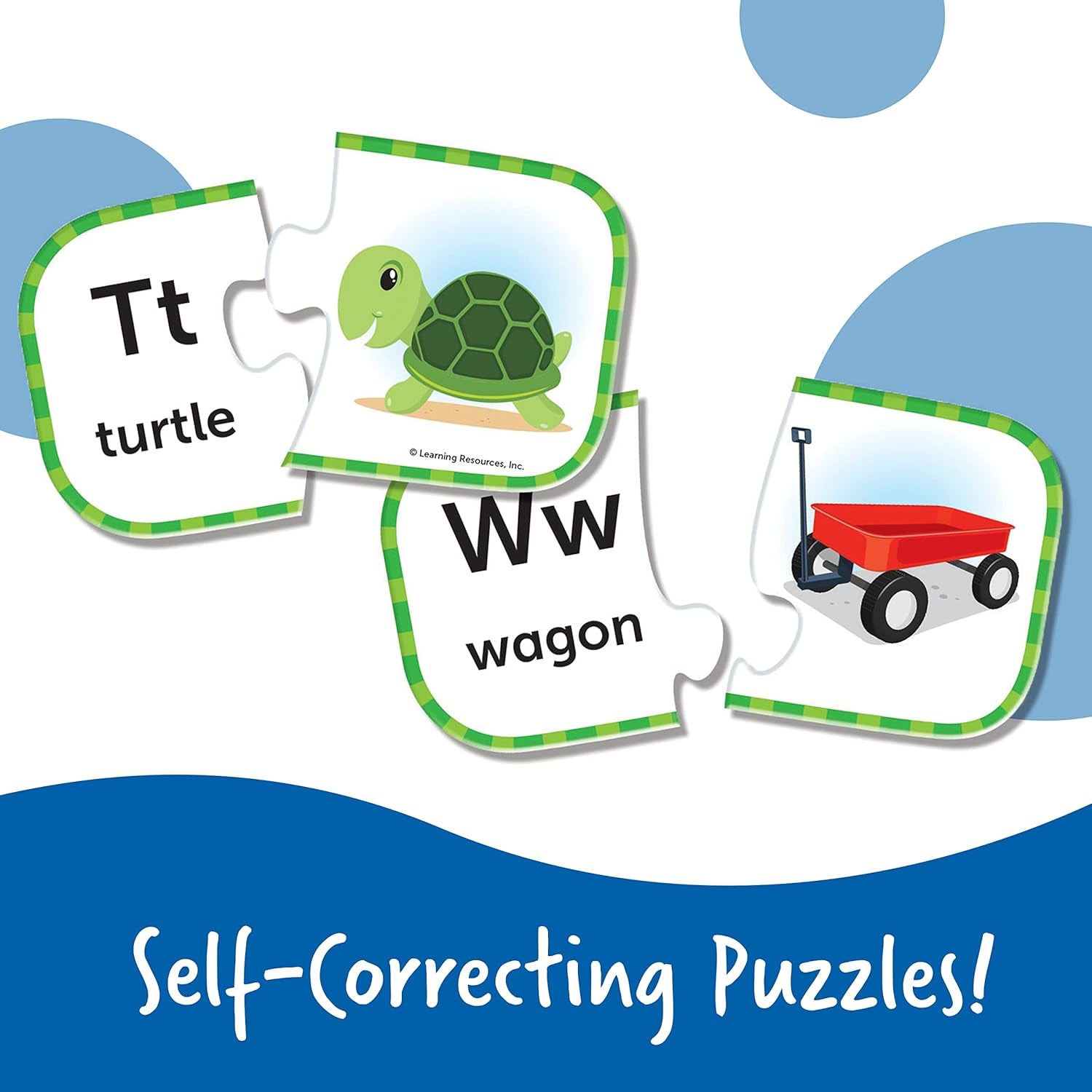 ABC Puzzle Cards, Kindergarten Readiness, Self Correcting Puzzles, Alphabet Learning Games, Puzzles for Toddlers, Ages 3+