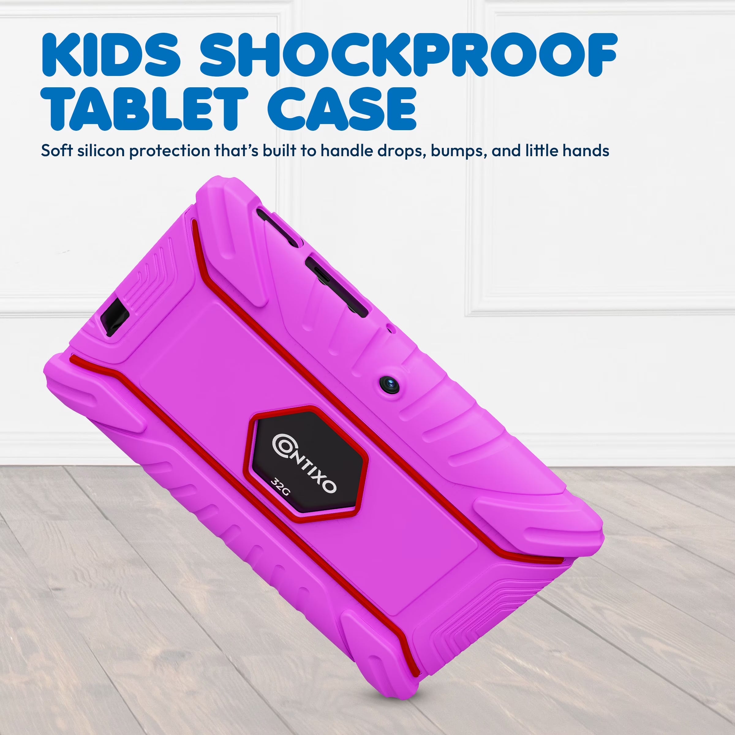 (2 Pack)  Kids Tablets 2025, Android Tablet for Kids with Parental Controls, 32GB Storage, 7", Pink