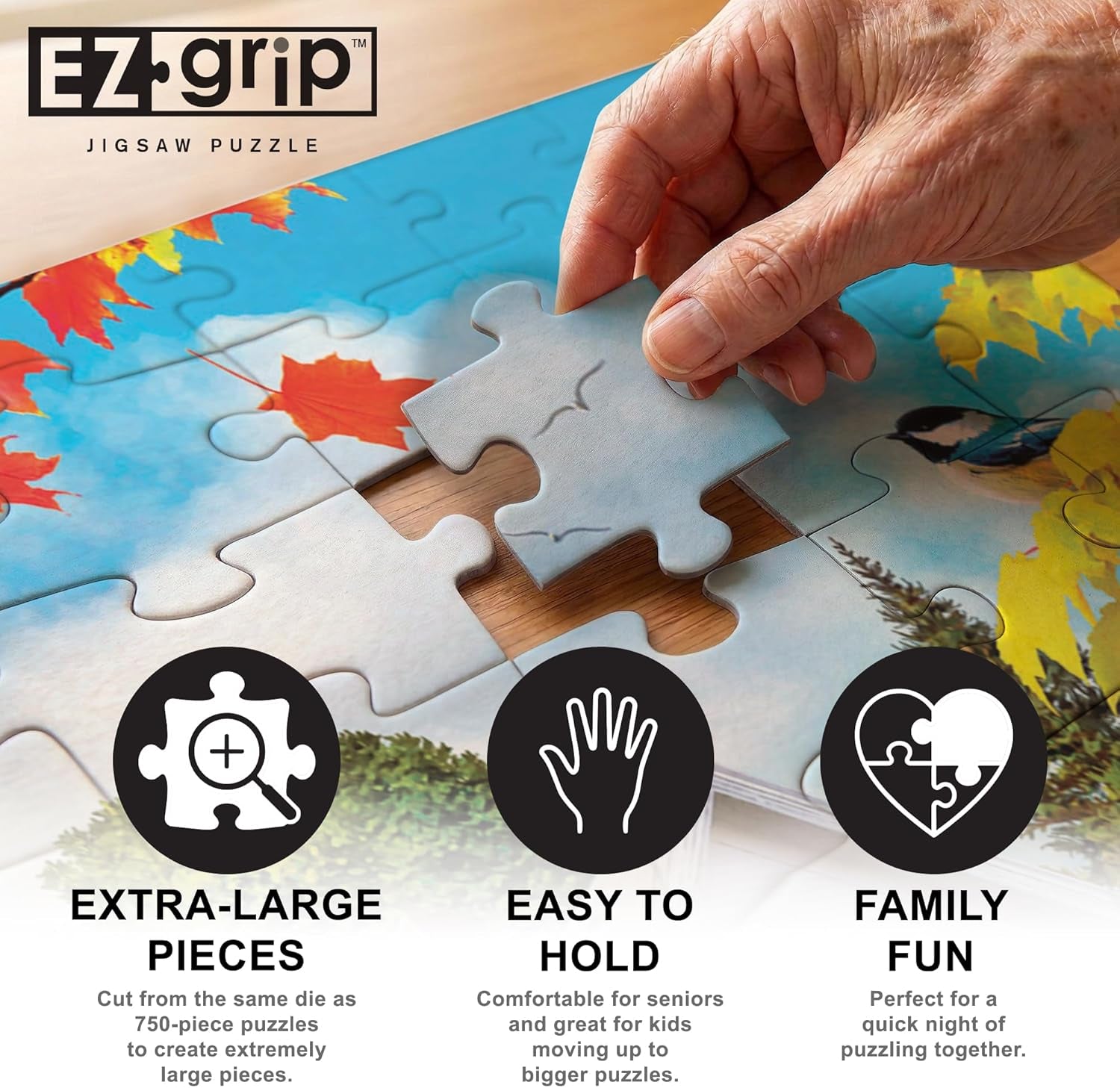 300 Piece EZ Grip Jigsaw Puzzle - October Skies - 18"X24"