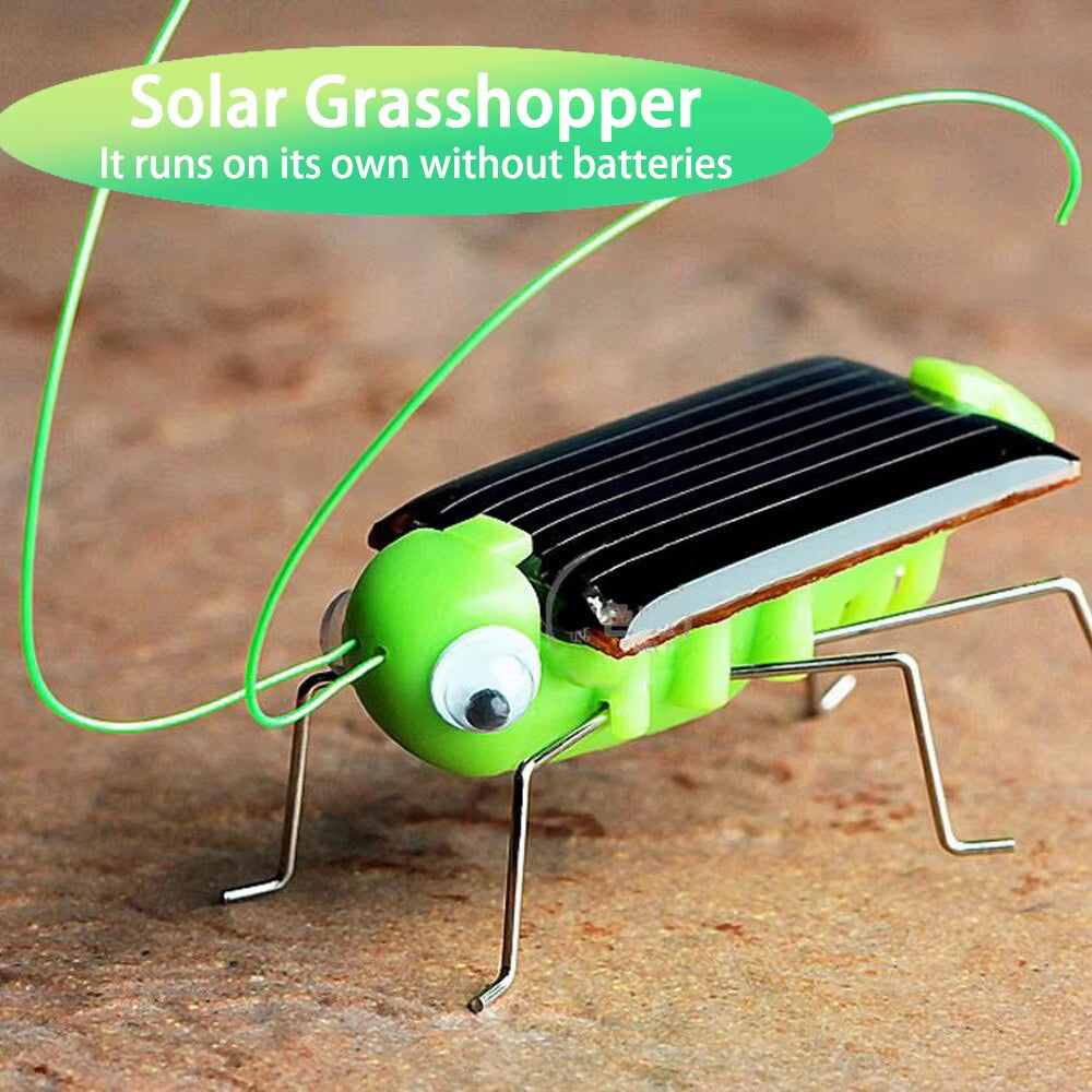 Solar Grasshopper Toy Puzzle Children Selected Gift Simulation Insect Gift Boys and Girls Science Education Funny Moving Toy Kid