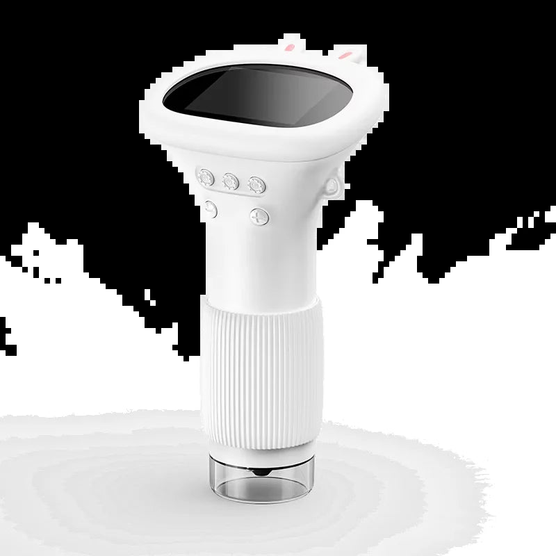 Microscope for Kids Pocket Portable 2 Inch IPS Screen 1000X Handheld Digital Microscopes with 8 Adjustable LED Lights