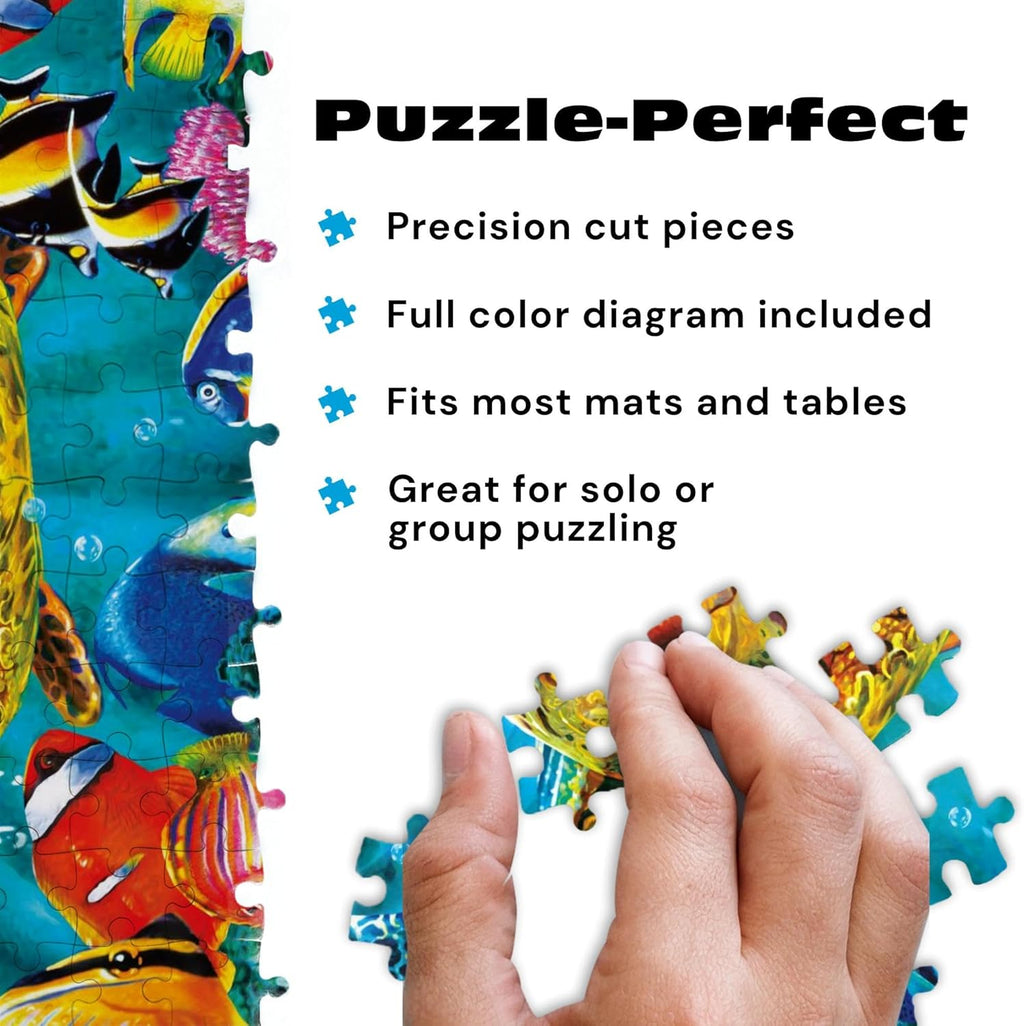 Steve Sundram - Tiny Bubbles - 1000 Piece Jigsaw Puzzle - 26.75 X 19.75 In, Multicolor - Puzzles for Adults - Bonus Poster & Precision Cut Pieces - Vibrant Ocean Scene