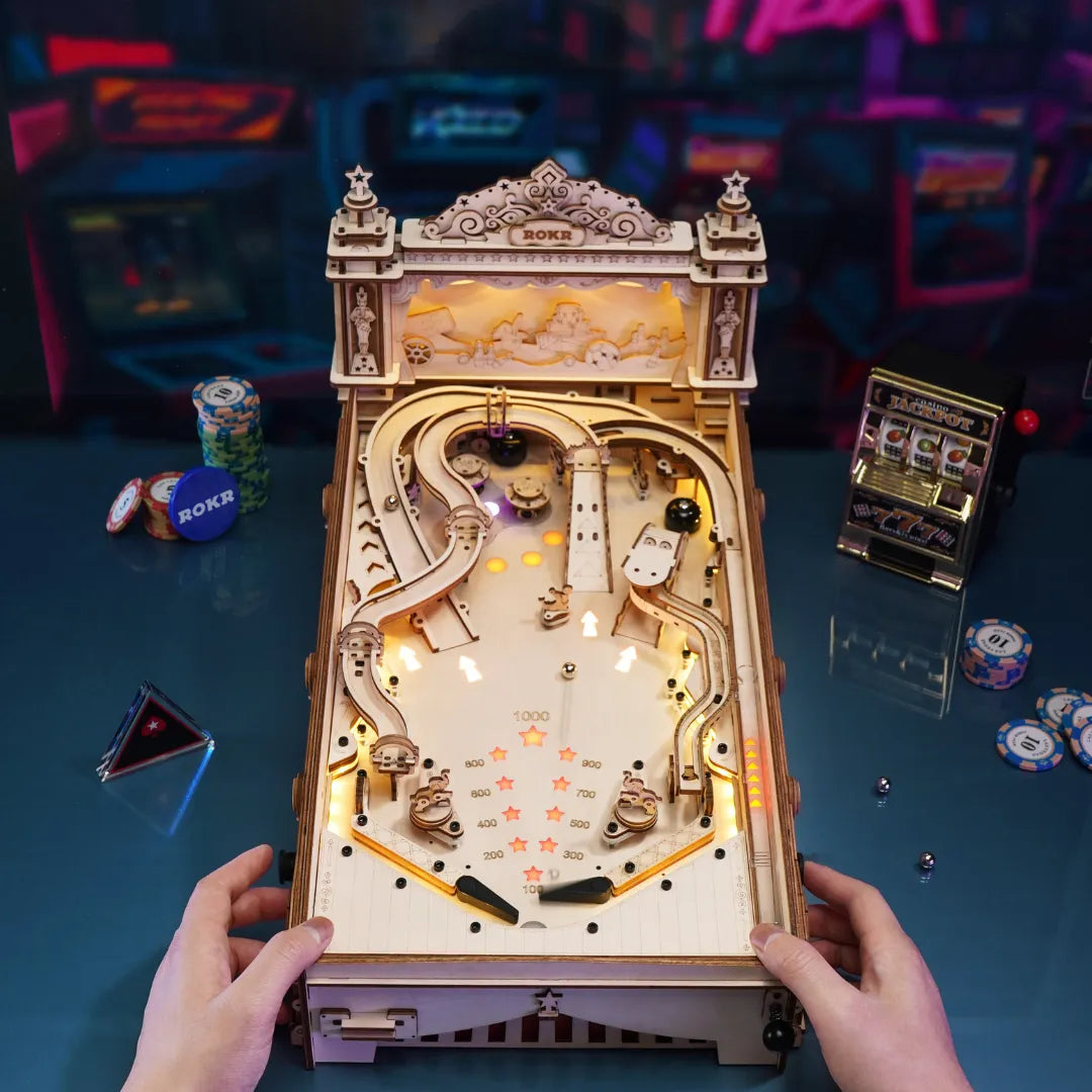 3D Pinball Machine 3D Wooden Puzzle EG01