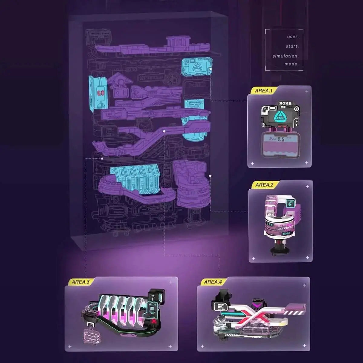 ROKR the Future City Marble Run Mechanical 3D Puzzle