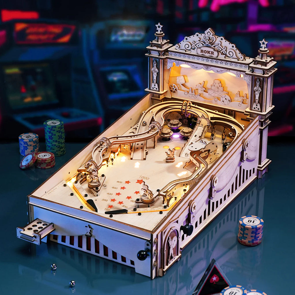 3D Pinball Machine 3D Wooden Puzzle EG01