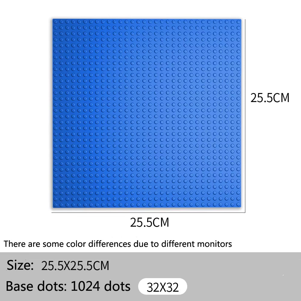 32X32 32X16 Dots Classic Base Plates Blocks DIY Small Size City Road Bricks Baseplate Construction Building Toys for Kids Gifts