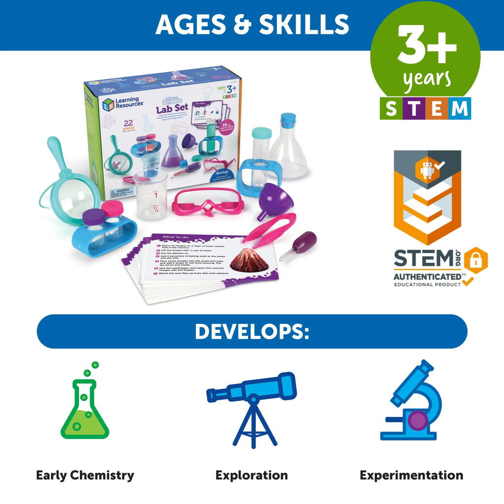 Primary Science Lab Set Pink - Experimentation and Observation, Ages 3+