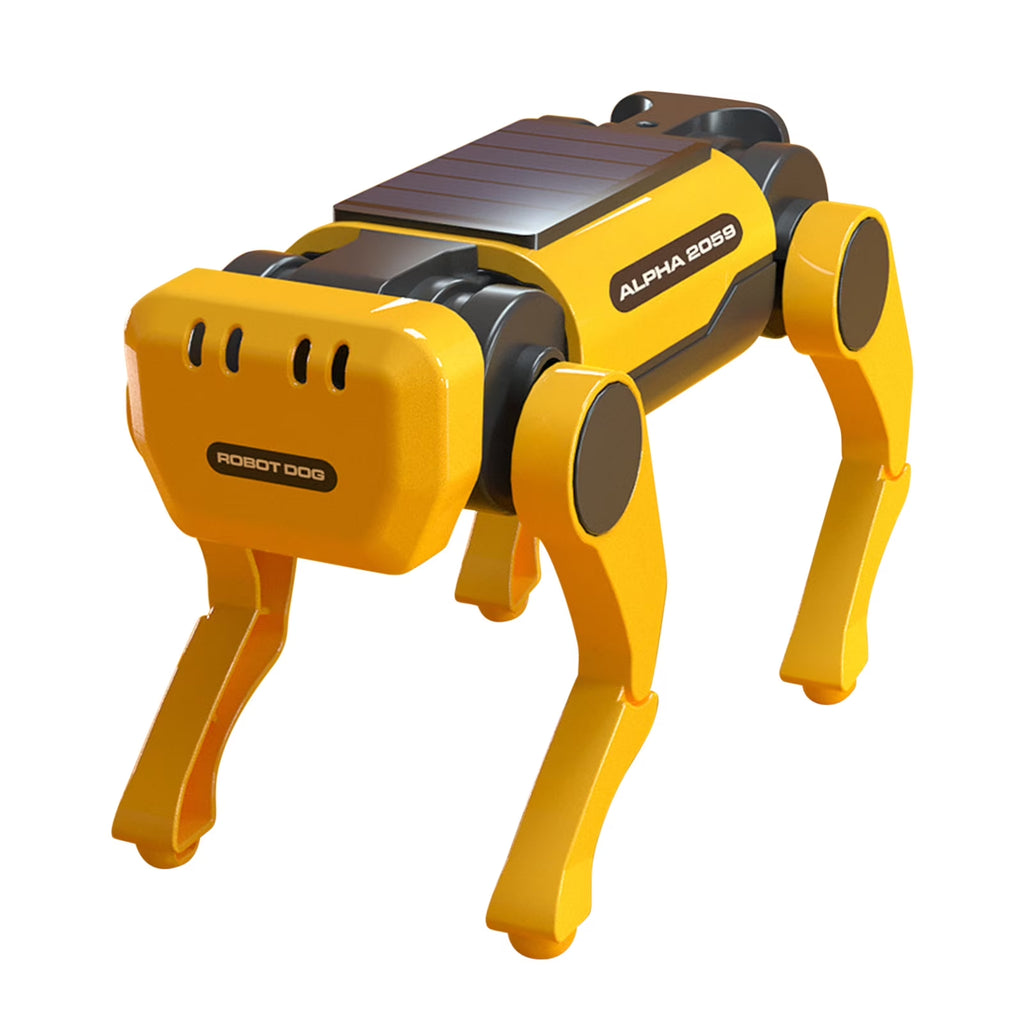 Gift Science and Education Solar Energy Robot Dog DIY Technology Gadget