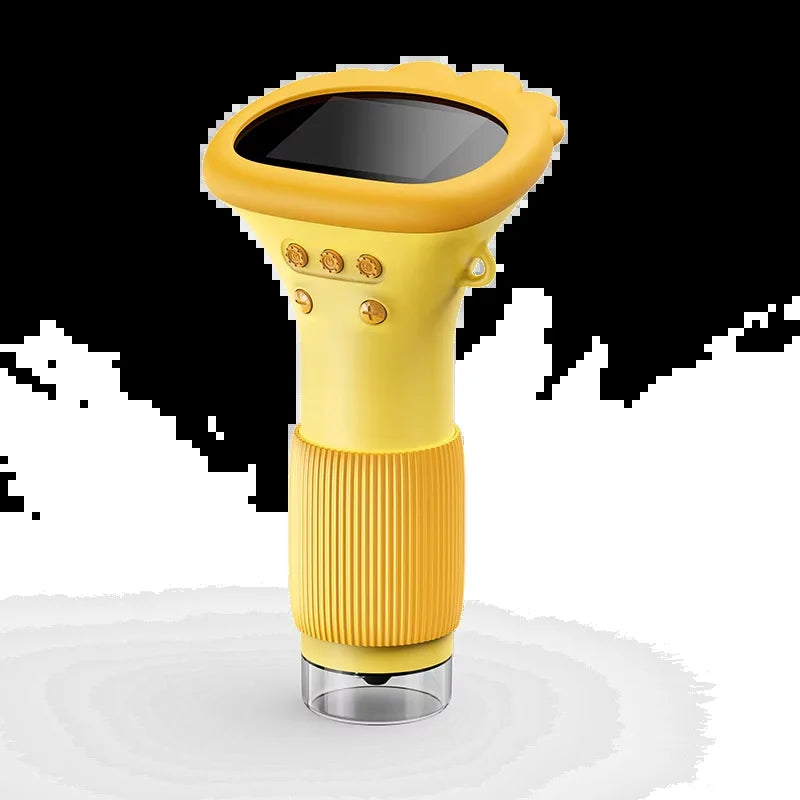 Microscope for Kids Pocket Portable 2 Inch IPS Screen 1000X Handheld Digital Microscopes with 8 Adjustable LED Lights