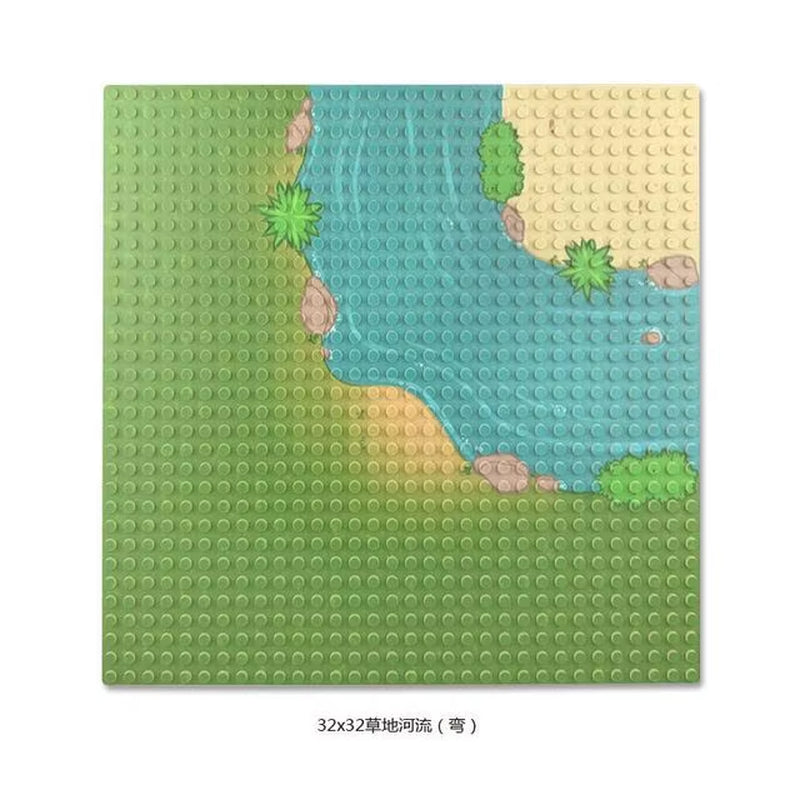 32X32 32X16 Dots Classic Base Plates Blocks DIY Small Size City Road Bricks Baseplate Construction Building Toys for Kids Gifts