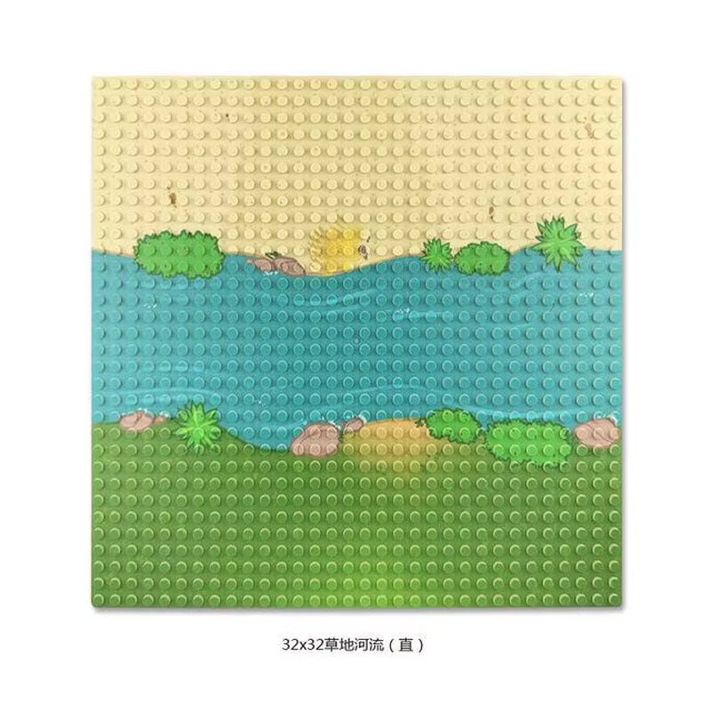 32X32 32X16 Dots Classic Base Plates Blocks DIY Small Size City Road Bricks Baseplate Construction Building Toys for Kids Gifts