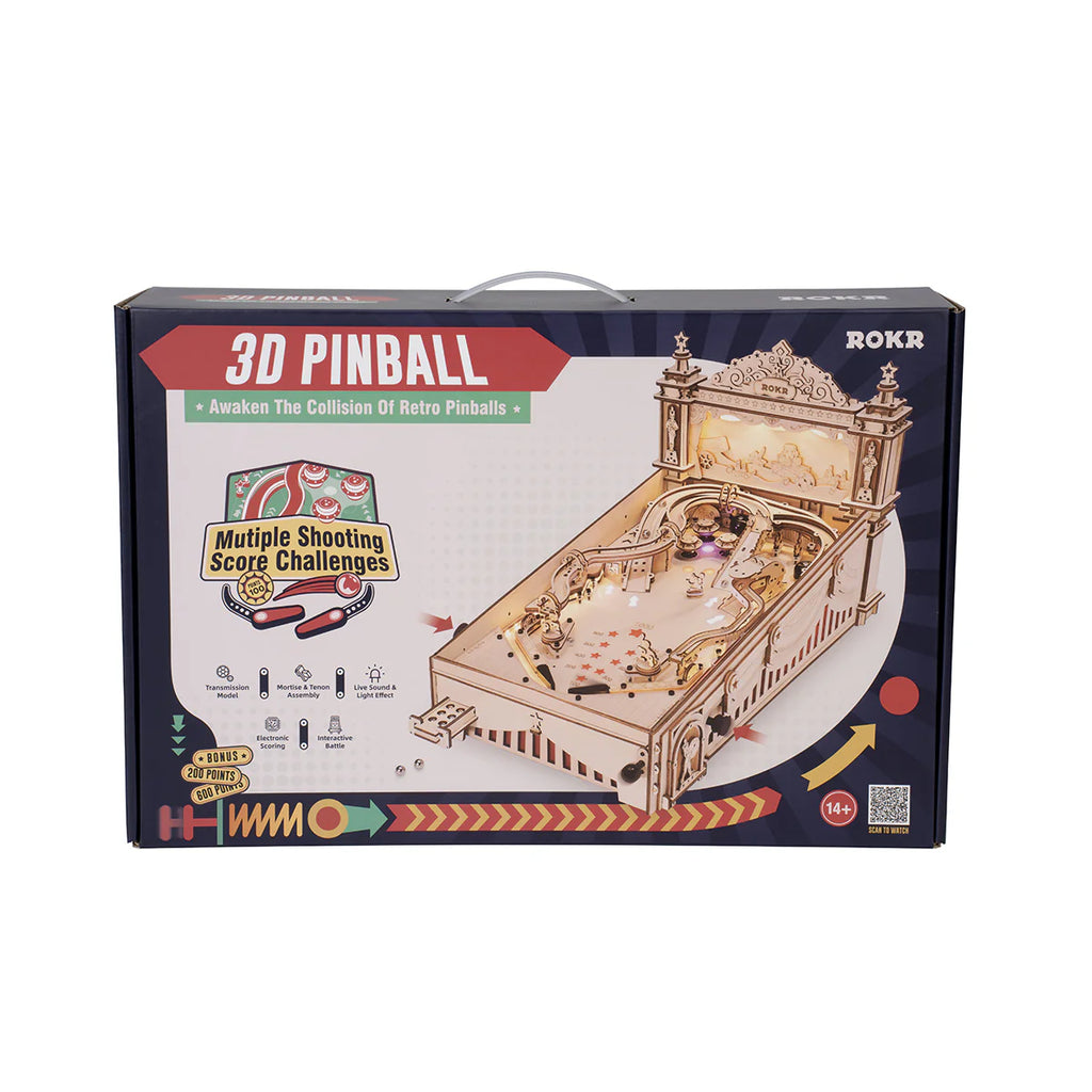 3D Pinball Machine 3D Wooden Puzzle EG01
