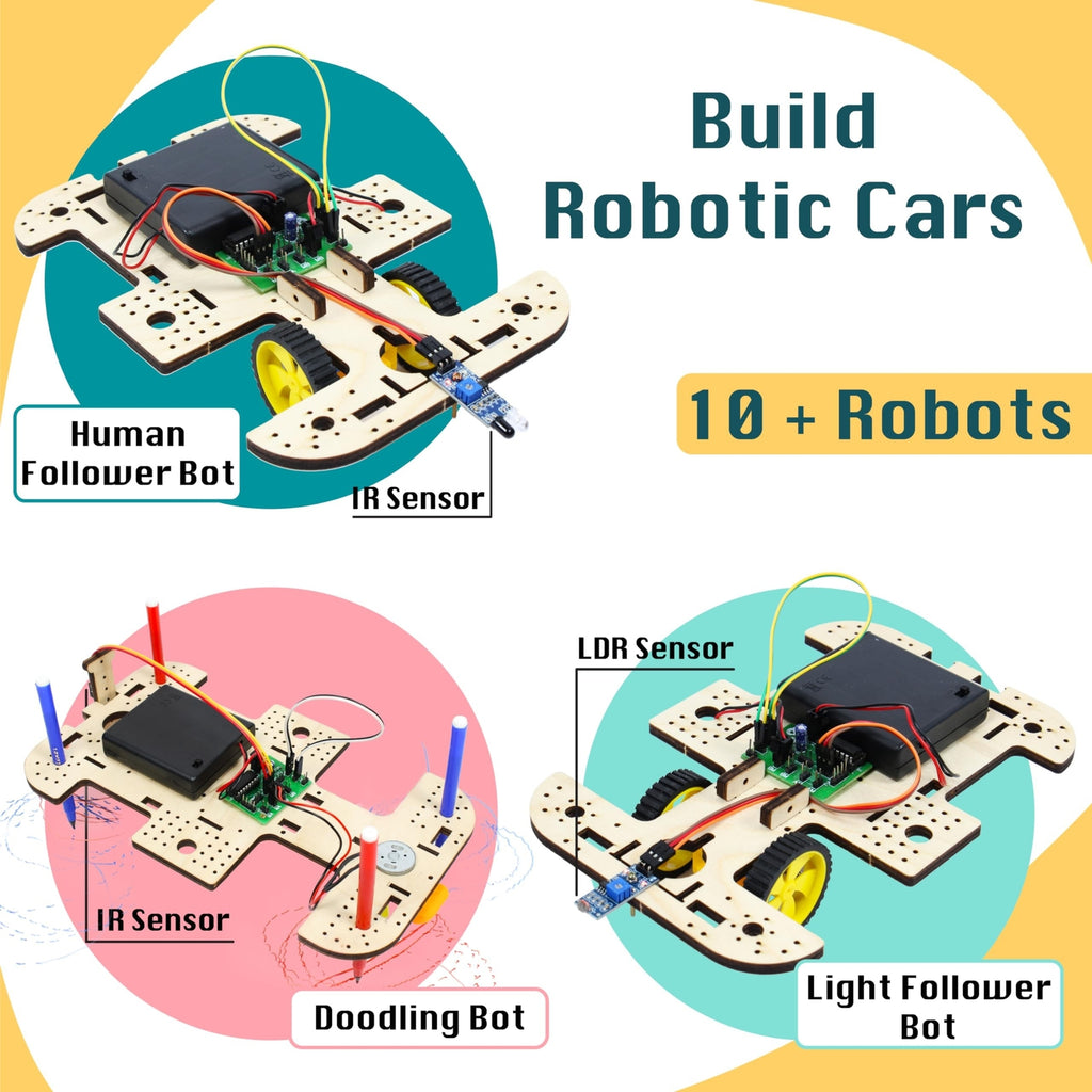Butterfly Edufields 10In1 STEM Robotics Kit for Kids 8-12-14, Robot Kit for 8...