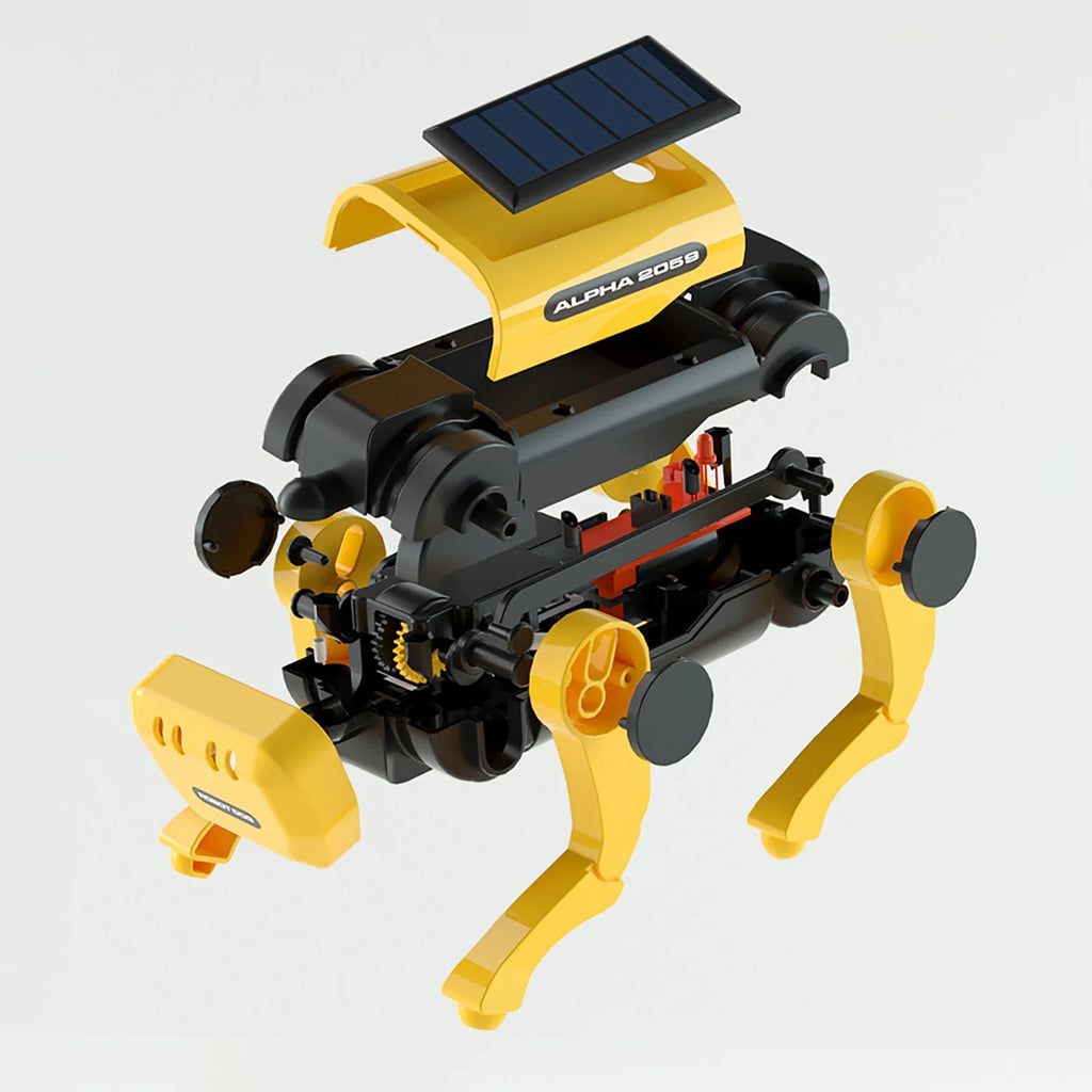 Gift Science and Education Solar Energy Robot Dog DIY Technology Gadget