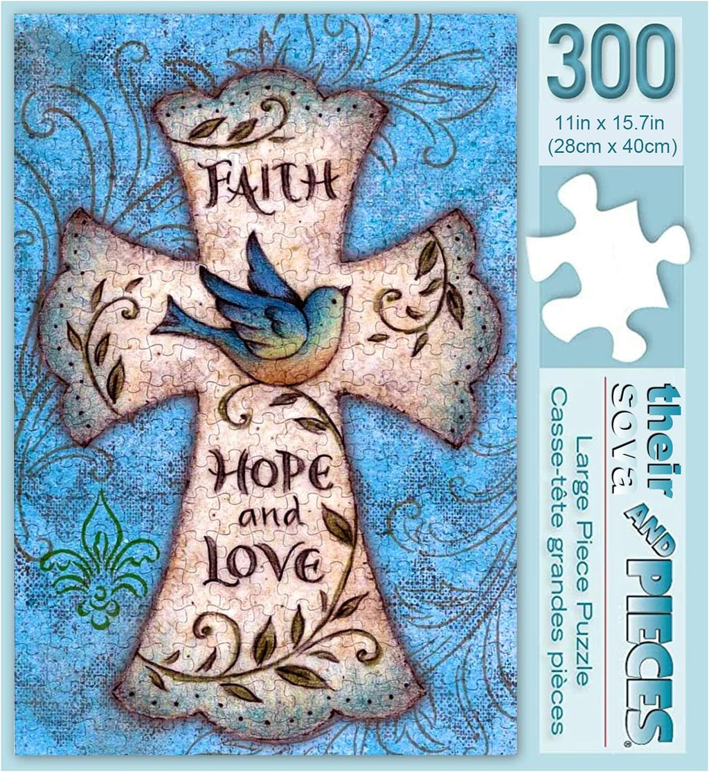 Christian Puzzles 300 Pieces Christian Jigsaw Puzzles Challenging Adult Teen Jesus Religious Puzzles Games Gift