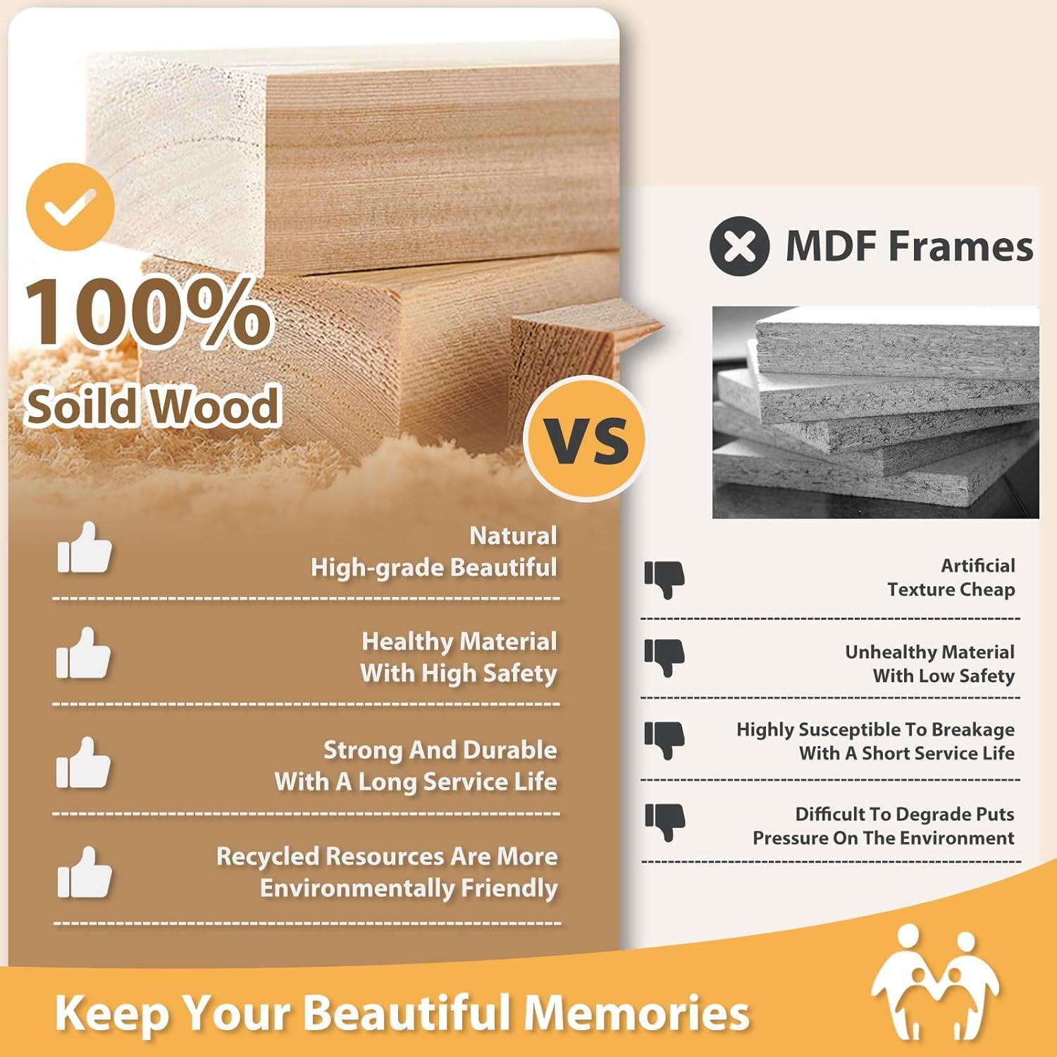 8X10 Picture Frames 4 Pack - Wood Frames Covered by Plexiglass for Pictures 4X6 or 5X7 with Mat or 8X10 without Mat, Photo Frames for Table Top and Wall Display, Dark Gray