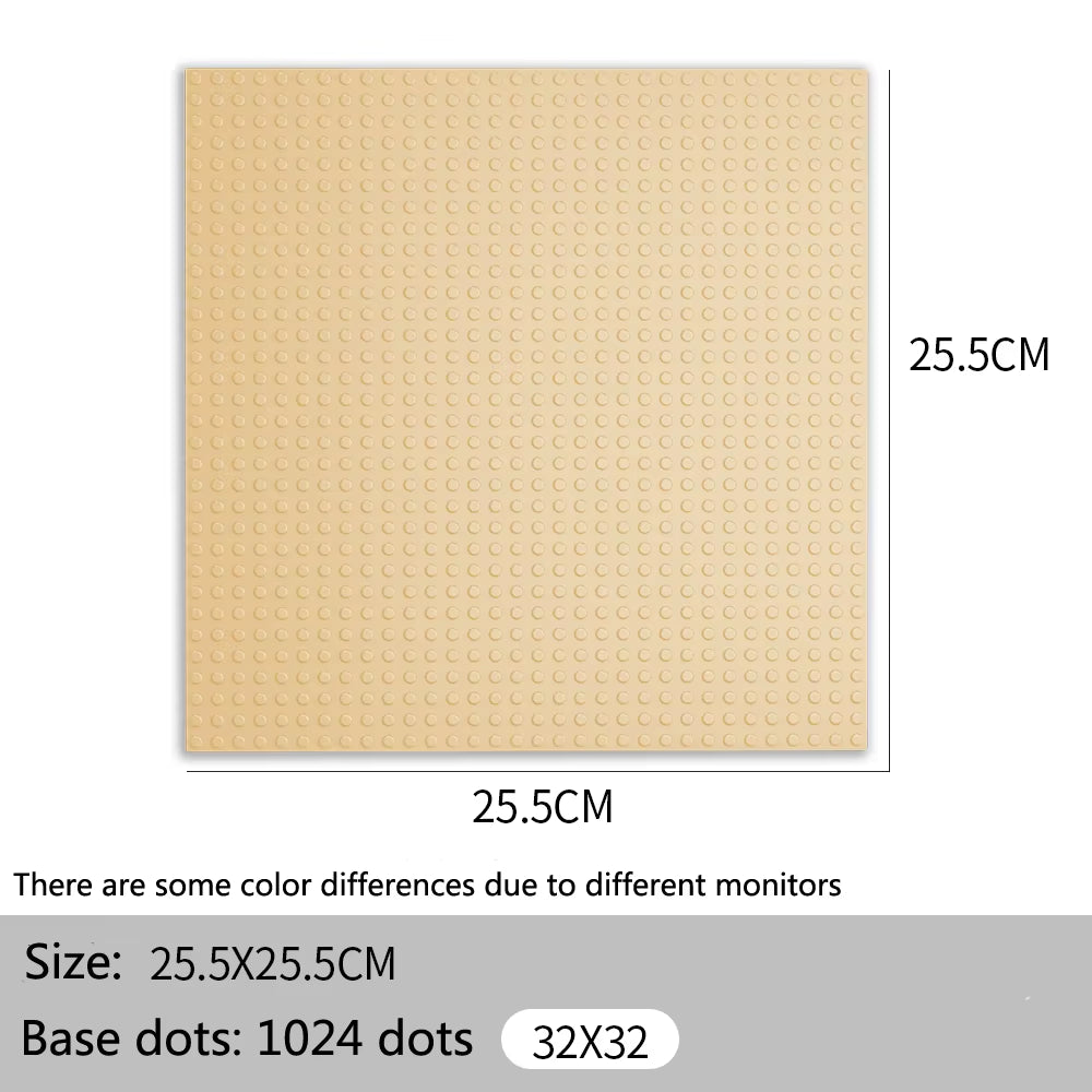 32X32 32X16 Dots Classic Base Plates Blocks DIY Small Size City Road Bricks Baseplate Construction Building Toys for Kids Gifts