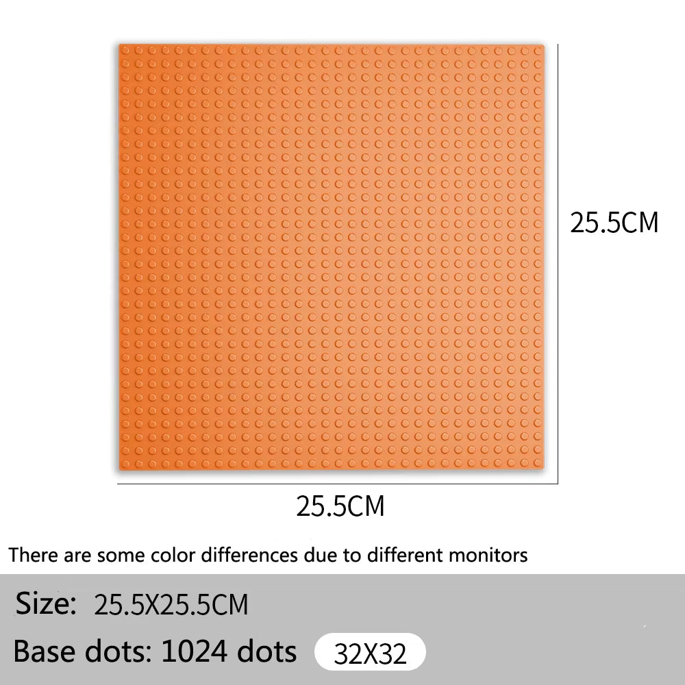 32X32 32X16 Dots Classic Base Plates Blocks DIY Small Size City Road Bricks Baseplate Construction Building Toys for Kids Gifts