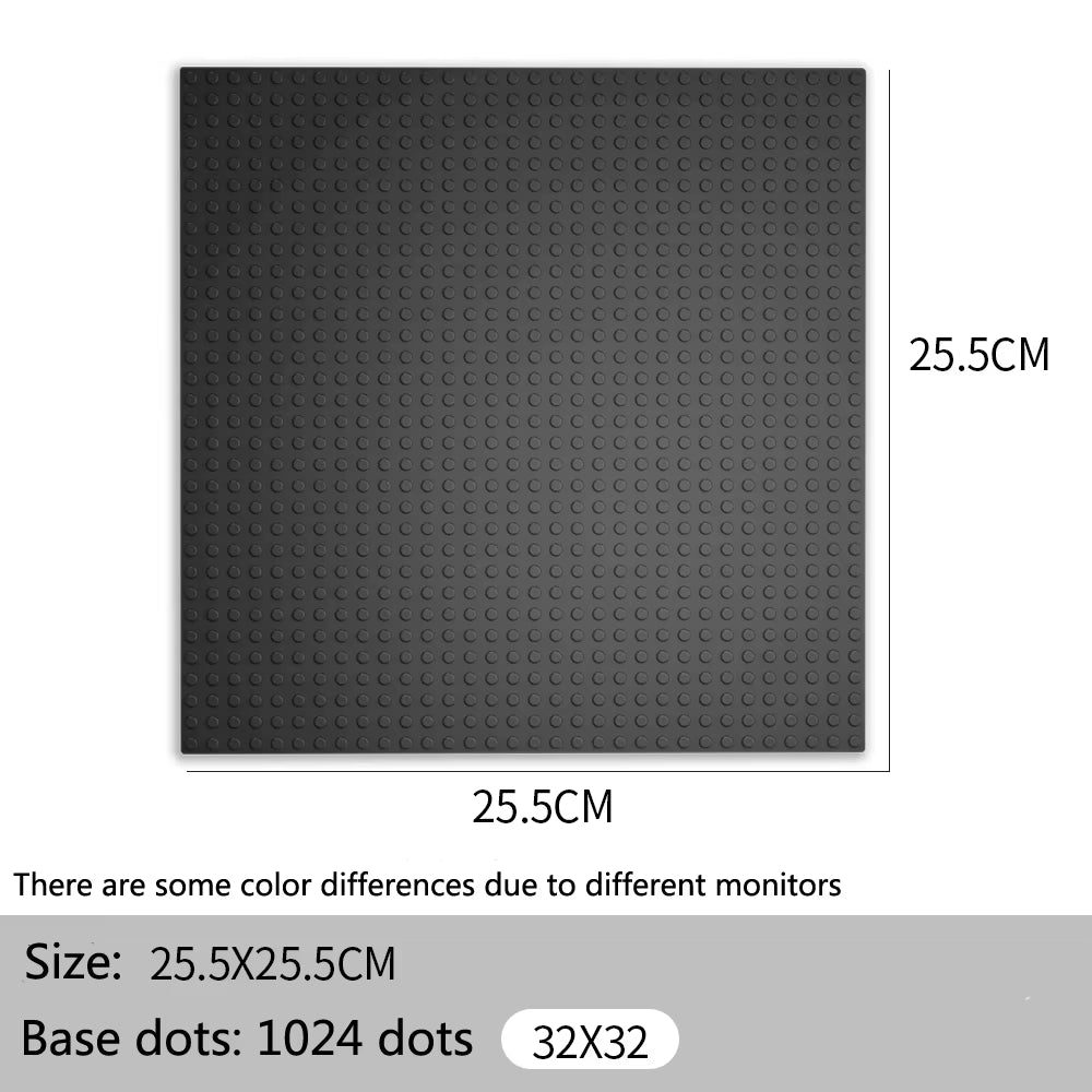32X32 32X16 Dots Classic Base Plates Blocks DIY Small Size City Road Bricks Baseplate Construction Building Toys for Kids Gifts