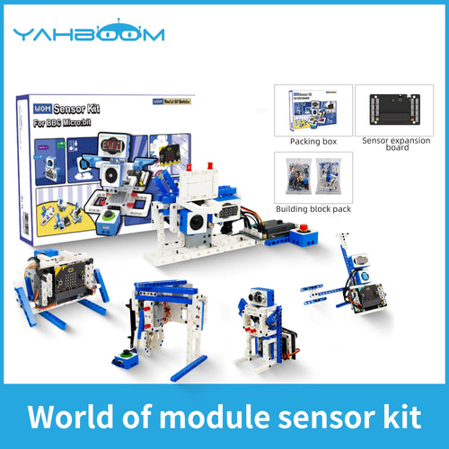 21 in 1 Microbit V2 Robotics Kit DIY Electronic Sensor Kit Programmable Toy for Kids Support Makecode Python Programming