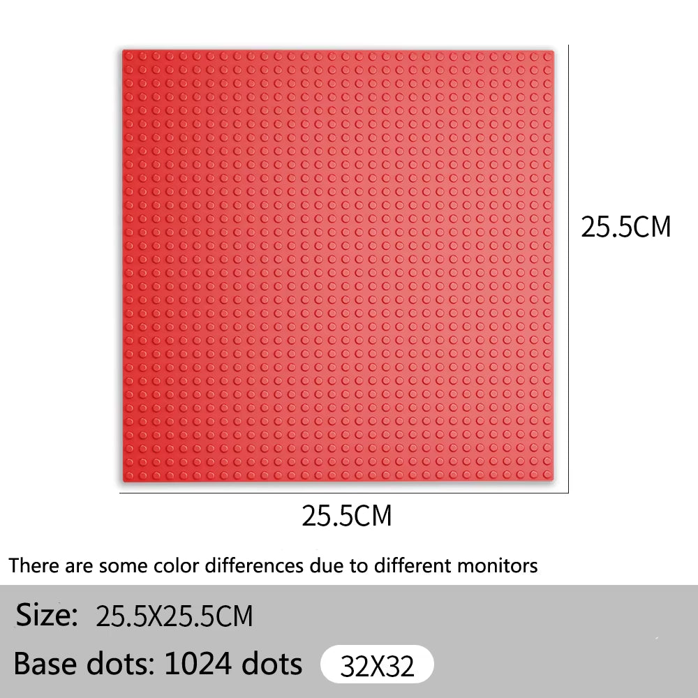32X32 32X16 Dots Classic Base Plates Blocks DIY Small Size City Road Bricks Baseplate Construction Building Toys for Kids Gifts