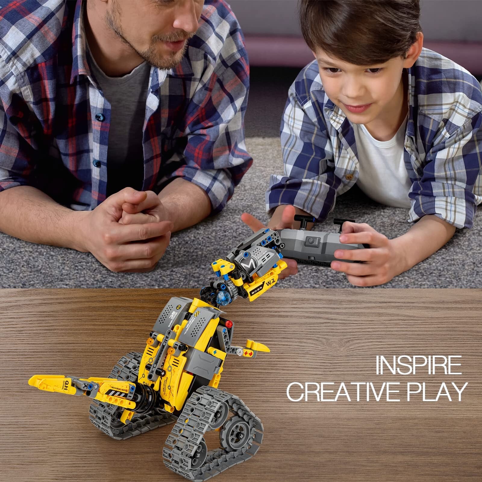 Sillbird STEM Building Toys, Remote & APP Controlled Creator 3In1 Wall Robot/...