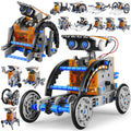 STEM Toys Solar-Powered Transforming Robot Toy - 12-In-1 Construction Set,Educational Science Experiment Kit Toys
