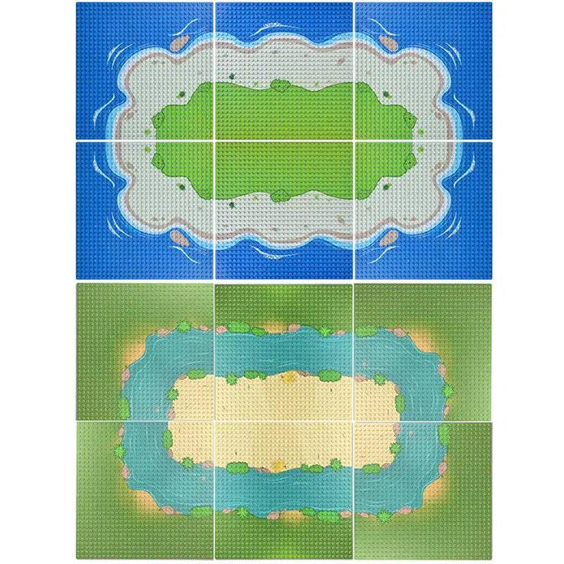 32X32 32X16 Dots Classic Base Plates Blocks DIY Small Size City Road Bricks Baseplate Construction Building Toys for Kids Gifts