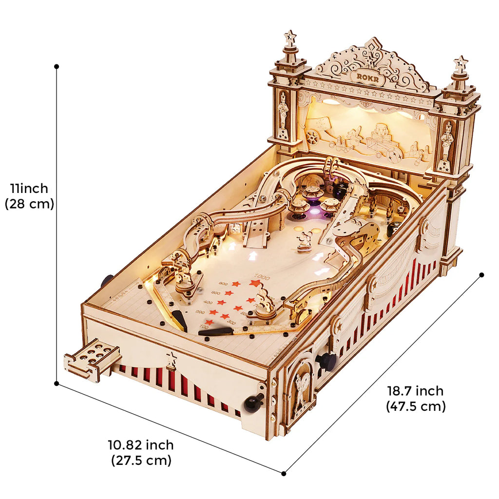 3D Pinball Machine 3D Wooden Puzzle EG01