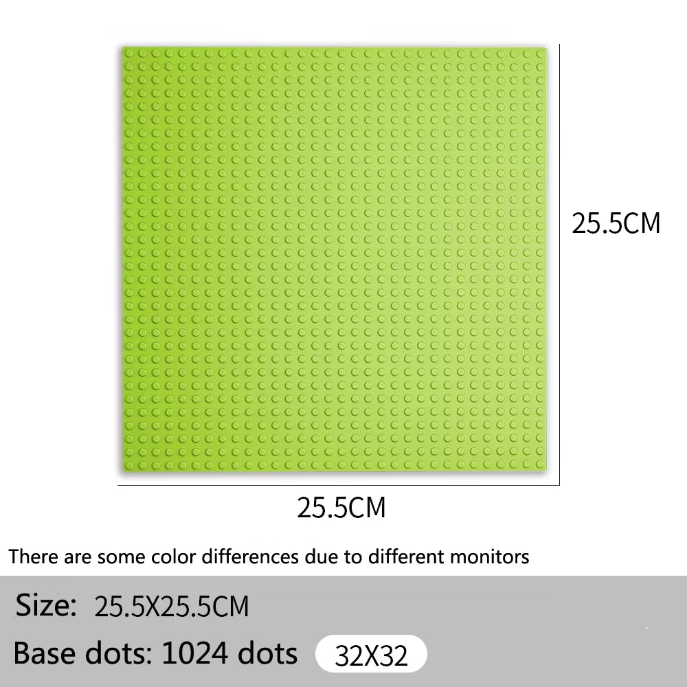 32X32 32X16 Dots Classic Base Plates Blocks DIY Small Size City Road Bricks Baseplate Construction Building Toys for Kids Gifts