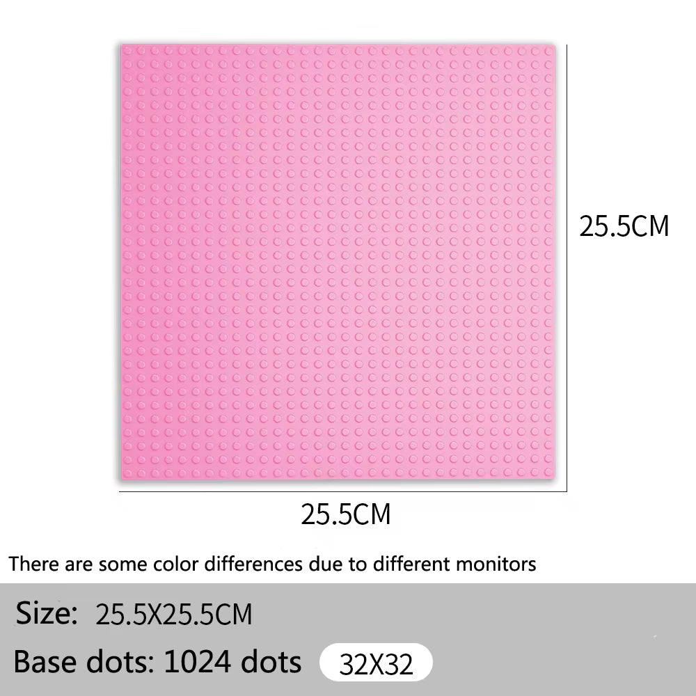 32X32 32X16 Dots Classic Base Plates Blocks DIY Small Size City Road Bricks Baseplate Construction Building Toys for Kids Gifts