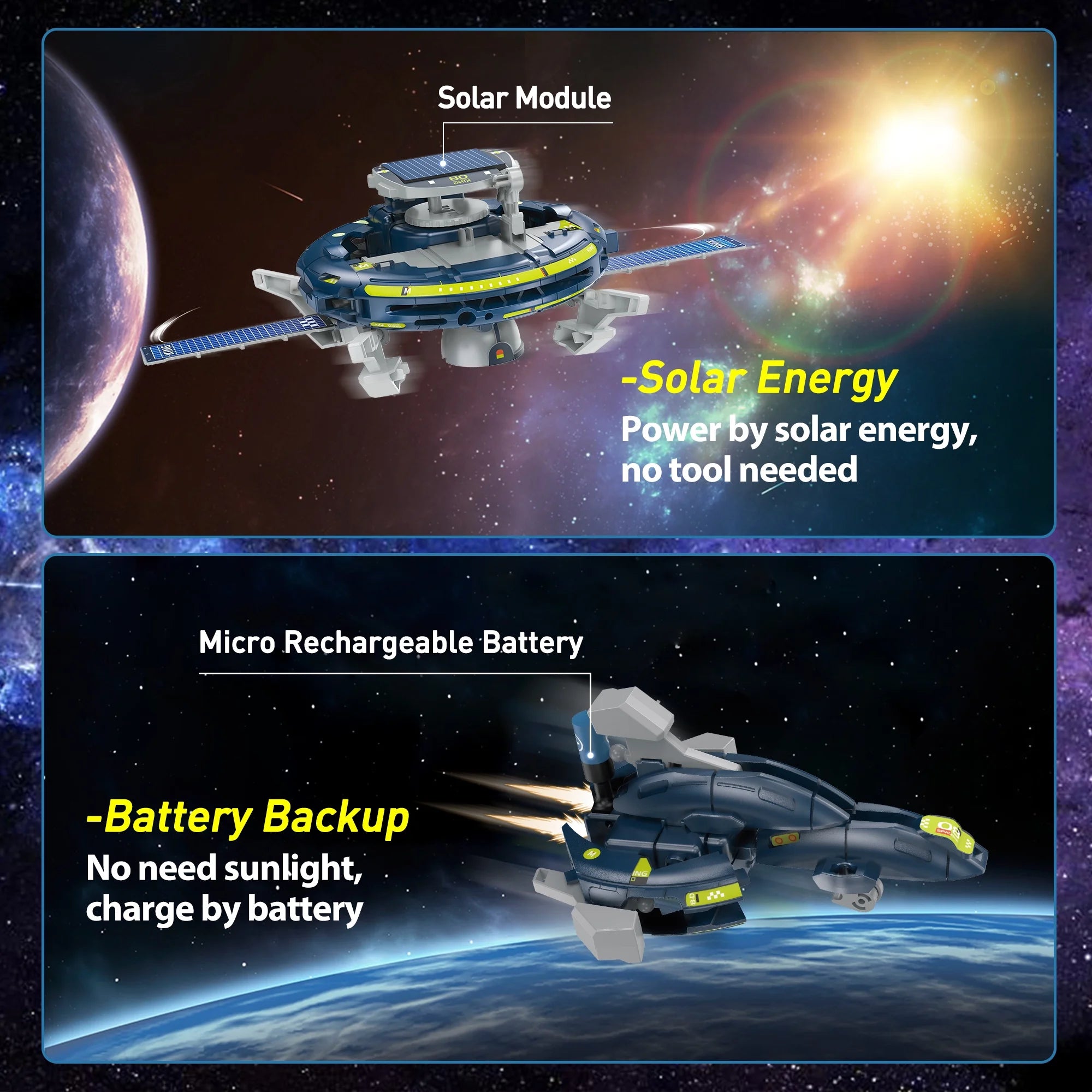 6-In-1 Space Solar Robot Toy Kit for Kids, Educational Learning Toys Christmas Gift for Boys Girls Age 8+